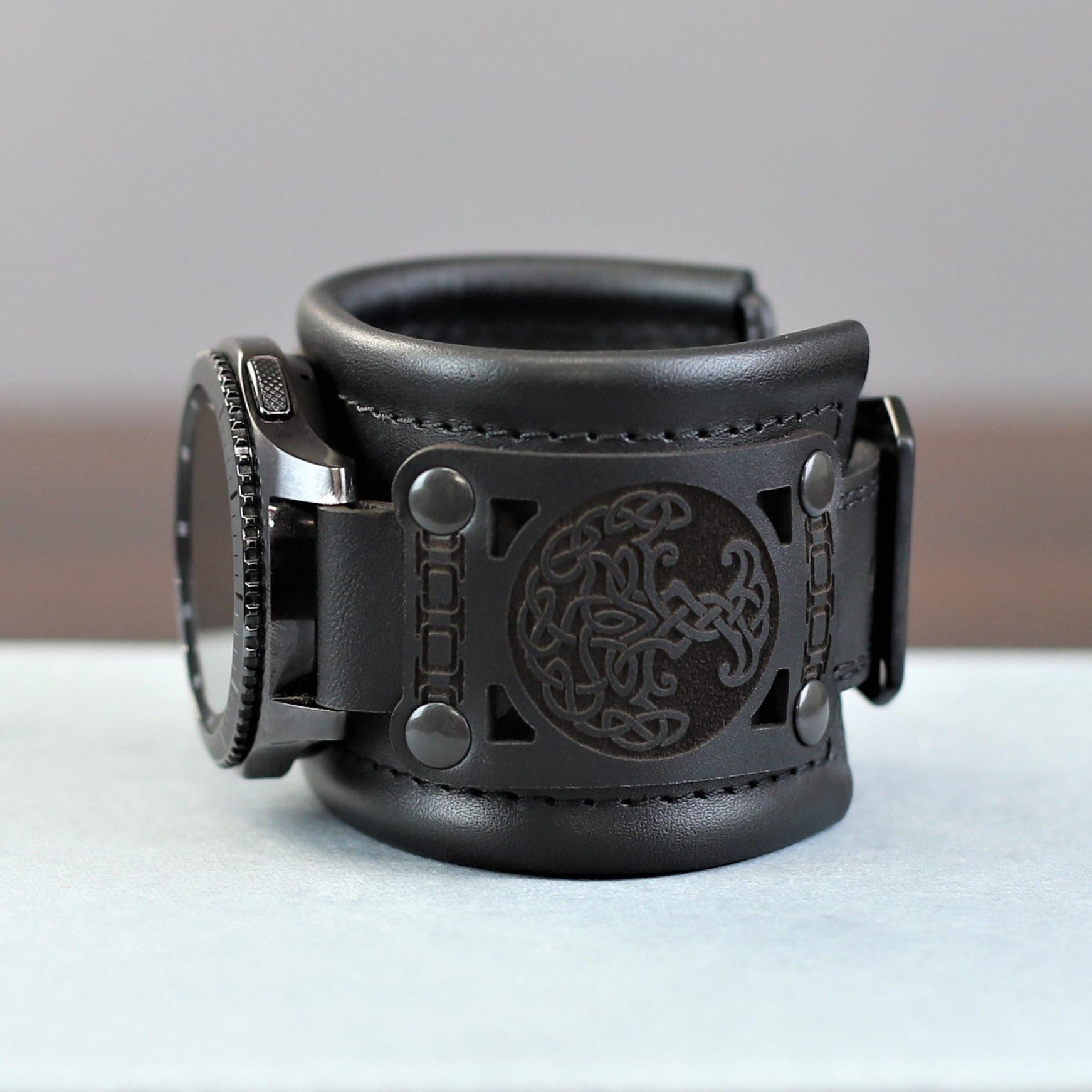 Leather Strap for Samsung Galaxy Watch, Apple Watch Strap, DG20 model
